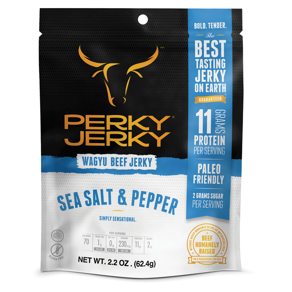 Sea Salt and Pepper Wagyu Beef Jerky package 